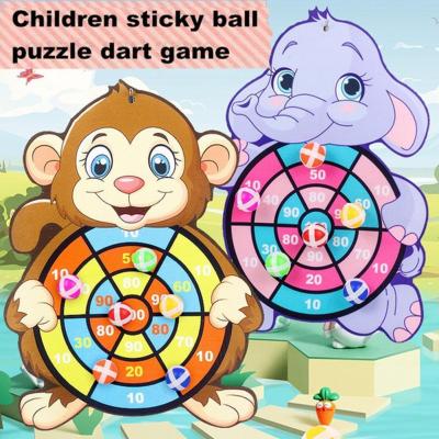 Sticky Ball Target Toy Dart Board Game Set For Kids Throwing Indoor Outdoor Fun Sport Boys Gift Cartoon Animal