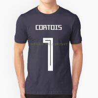 Newest Belgium Courtois Number 1 World Match Cup 10 Colors T Shirt Mens Fans Footballer Tee