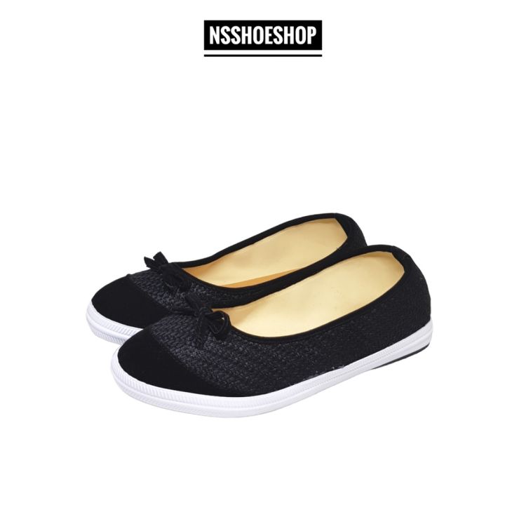 nsshoes-รองเท้าคัทชู-ส้นเตี้ย-ส้นแบน-รุ่น-r007-size-36-40