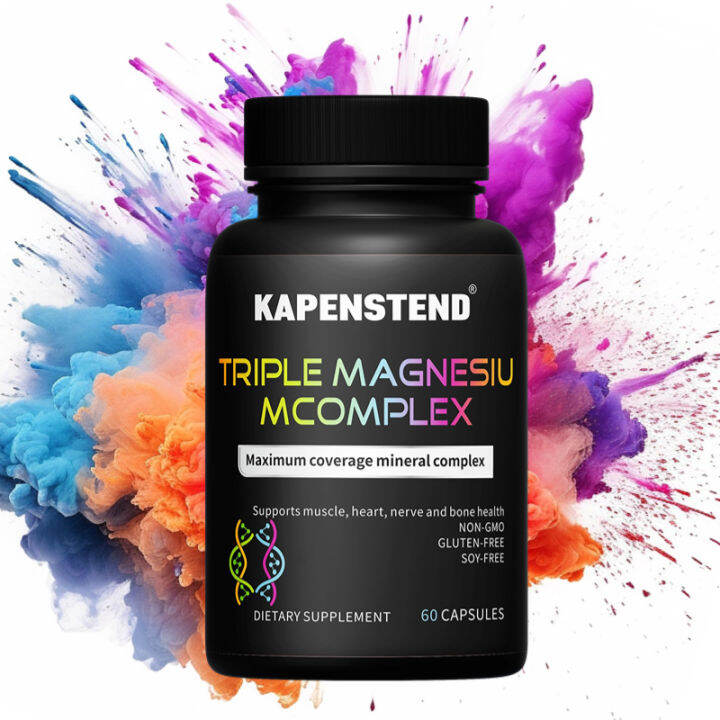 Triple magnesium Complex wIth glycinate, Malate, Taurate 60 Capsules