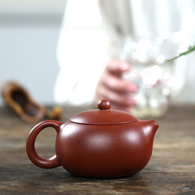 270ml Yixing Purple Clay Teapots Xishi Tea Pot 188 Ball Hole Filter Kettle Master Handmade Zisha Teaware Dahongpao Authentic