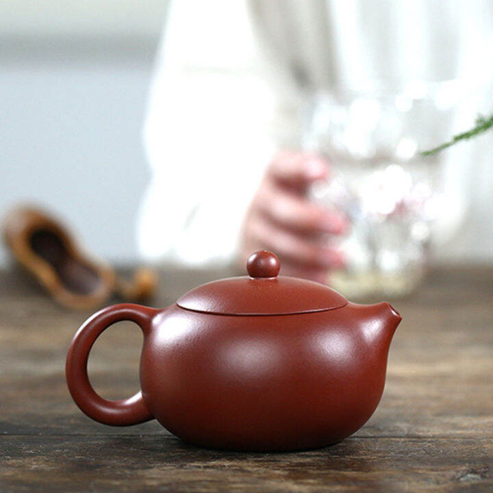 270ml-yixing-purple-clay-teapots-xishi-tea-pot-188-ball-hole-filter-kettle-master-handmade-zisha-teaware-dahongpao-authentic