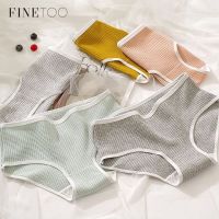 Finetoo Women Briefs Waffle Cotton Underwear Girls Panties