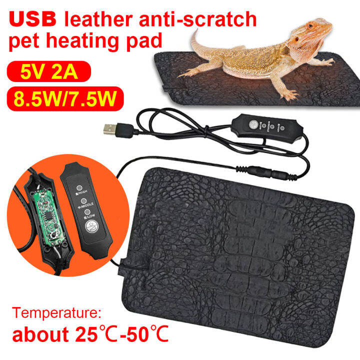 Heating Pad Terrarium Reptiles Heat Mat USB Electric Blanket Heater