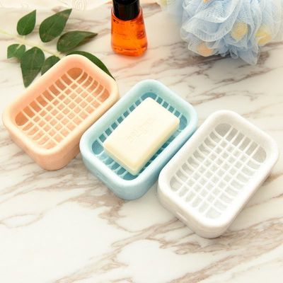 ☸△ Double Layers Soap Box With Drain Layer Soap Draining Holder Soap Dish Bathroom Box Travel Hiking Portable Storag Supplies