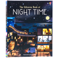 Usborne night book original English picture book the Usborne book of night time hardcover folio discover the world at night explore picture book childrens English Enlightenment cognitive picture book