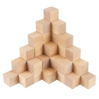 Unfinished Blank Mini DIY Wooden Square Blocks 1/2cm DIY Wood Solid Cubes For Woodwork Craft Kids Toy Puzzle Making Material Pipe Fittings Accessories