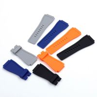 For Bell 34 x 24mm Silicone Rubber Watch Strap/Band For Ross BR-01 BR-03 PVD Claspby Hs2023