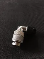 คอนเนคเตอร์ต่อสายไฟ WF16 9pole #0.75sqmm 5A, cable OD.3-6.5mm Angle connector IP67 WF16J9TW male poles