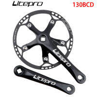 Litepro 130BCD MTB ข้อเหวี่ยงแคบกว้างร่องอัตราฟันจักรยานเสือภูเขาแบบผสมผสานชิ้นส่วนแผ่นแบบกลวง