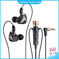 เฮดโฟนแบบเสียบหูหูฟัง KT02 3.5มม. พร้อม Earphone HiFi ไมโครโฟนเบสสำหรับการสตรีมหูฟังคาราโอเกะ