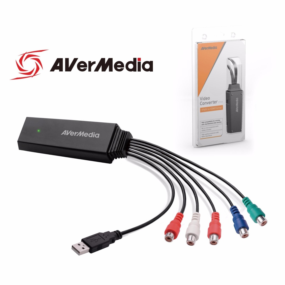 Component YPbPr to HDMI Output ET113 AVerMedia Video Adapter 