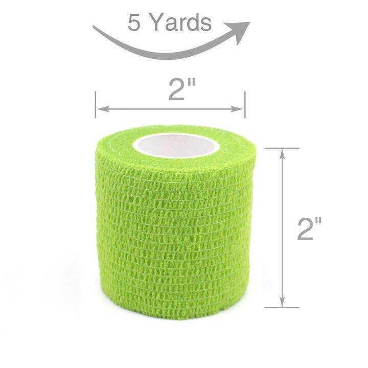 12 Roll Cohesive Bandage Tape Vet Wrap Self Adherent Wrap For Medical