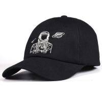 ✜ Astronaut Spaceman Embroidery Explorer 1 Golf Black Hat Bones Casual hats for men and women