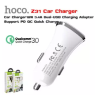 หัวชาร์จในรถ Hoco Z31 Car charger Universe double port QC 3.0 ของแท้ 100%