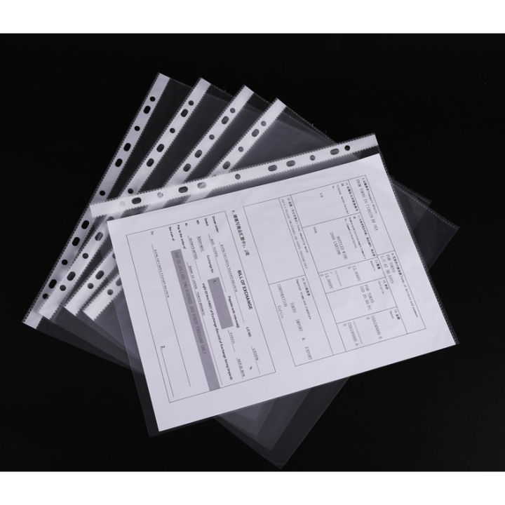 ซองใสใส่เอกสาร-ไส้แฟ้ม-ซองอเนกประสงค์-อุปกรณ์สำนักงาน-a4-ซองใส-11-รู-ราคาถูกมาก-100แผ่น-of-003