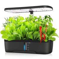 ；【‘； 12 Holes-Hydroponic System Kits Indoor Soilless Cultivation Equipment LED Plant Growth Lamp Vegetable Fruit Herb Planting Box