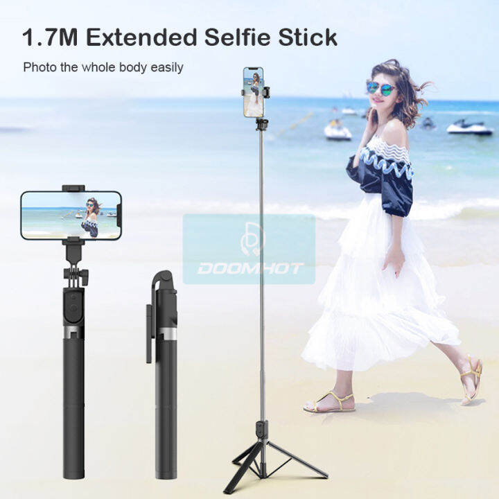 extendable selfie stick tripod