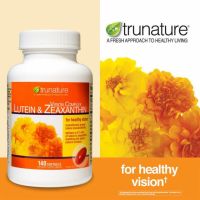 Exp.02/2025 Trunature Lutein &amp; Zeaxanthin, 140 Softgels วิตามินบำรุงสายตา ขนาด 140 เม็ด