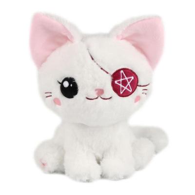Pirate Cat Plush An Eyed Cat Plush 9inch Pirate Short Plush Doll Funny Ultra Soft Cat Plushies Cute Birthday Cat Doll For Bedding Decor consistent