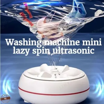 Mini Washing Machine USB Ultrasonic Rotating Turbine Washing