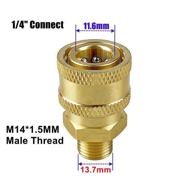 high-pressure-washer-brass-connector-washing-adapter-1-4-female-quick-connection-with-m14x1-5-thread