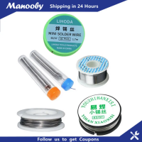 Manooby 0.5มม./0.8มม.10/50/100G บัดกรีขัดสน Solder 63/37ตะกั่วดีบุกหัวแร้งเชื่อมเครื่องเชื่อมลวดเหล็กเส้น