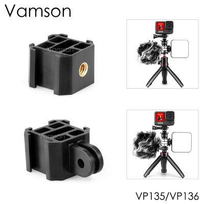 3-Head Cold Shoe Mount Adapter Holder Extendable forMicrophone Video Light for Gopro Hero 10 9 8 Xiaomi Accessories VP135