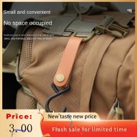 ◈∈┅ Portable Outdoor Hook Camping S-Type Leather Storage Hook Keychain Pu Hanging Buckle Triangle Rack Hook