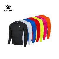 KELME การบีบอัดถุงน่องบุรุษแขนยาวกีฬาฟุตบอลออกกำลังกายการฝึกอบรมแห้งเร็วฟุตบอลเด็กเสื้อฐานขนแกะ3891113-1