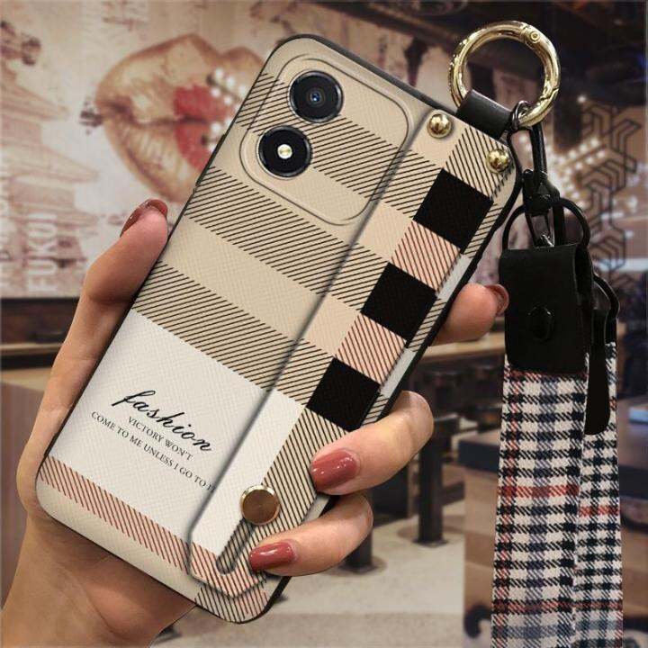 protective-durable-phone-case-for-honor-x5-soft-simple-wrist-strap-soft-case-shockproof-fashion-design-waterproof-tpu