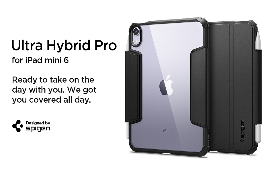 Negro Spigen Funda Ultra Hybrid Pro Compatible con iPad Mini 6 2021