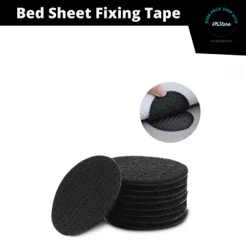 1 PC)Bed Sheet Fixing Stickers Seamless Double Sided Adhesive Velcro Tape  Sofa Carpet Table Cloth Anti-Slip Fixture