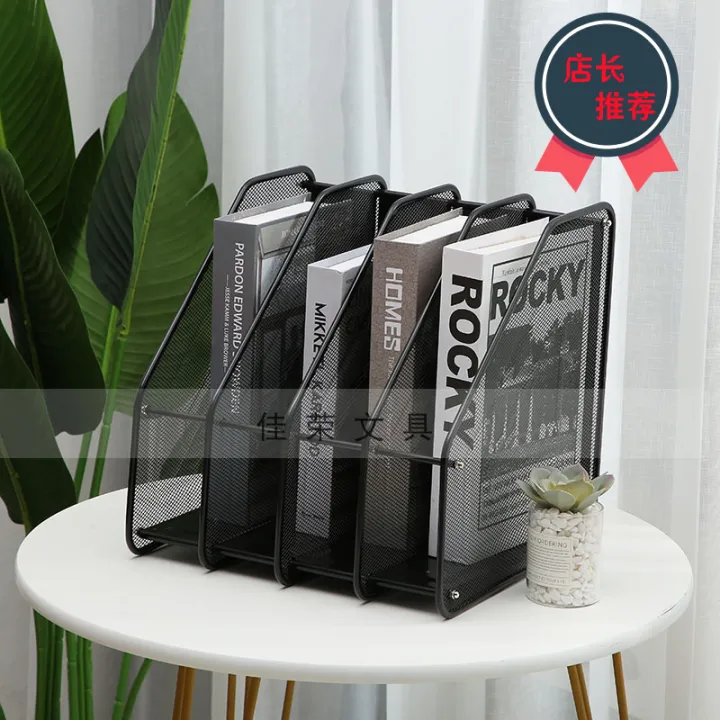 Office supplies metal file shelf on the table data compilation folders ...