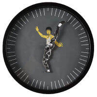 Chinese Kung Fu Wall Clock Martial Artist Master Bruce Lee Unique Decor Clock For Hone Living Room