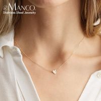 eManco LOVE Initial Stainless Steel Choker Necklace For Women Heart Necklace delicate short chain Valentine 39;s gift