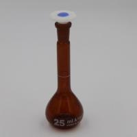 Favorit Volumetric Flask Class A with PE stopper 25 ml. Amber