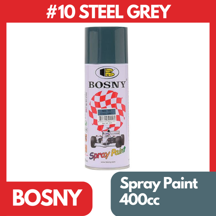 Bosny 10 Steel Grey Original Acrylic Spray Paint 400cc Lazada PH