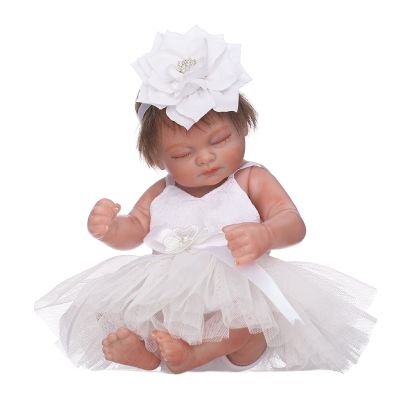 Realistic Girl Gifts Infant Bed Nap Reborn Newborn Baby Toy with Fine Material Infant Accompany Toys Princess Doll 2021 New