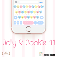 Jolly &amp; Cookie 11 Keyboard Theme⎮(E-Voucher) for Pastel Keyboard App