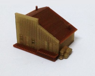 Outland Models Building Old West Depot / Store Z Scale Train Railway Layout