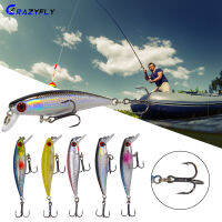 Crazyfly Minnow เหยื่อที่จมอยู่ใต้น้ำ,เหยื่อล่อขุดลึกลงไปใต้น้ำเหยื่อล่อเอียงไปมาไกลเสียงสั่นได้ไกลเหยื่อปลาซิวเหยื่อล่อที่จมอยู่ใต้น้ำลึกลงไปเหยื่อล่อ CF-MY เหยื่อสั่นได้ไกล