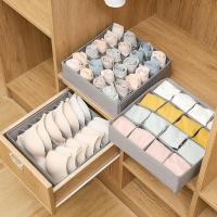 24 Grids Sock Storage Organizer Boxes Foldable Cabinet Drawer Organizers Clothes Closets Underwear Underpants Bra Storage Boxs