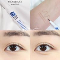 ? LL in stock! Magnifying double eye device South Korea HOLIKA POP eyelid line lying silkworm deepening liquid eyeliner pen 0.5G