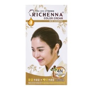 Nhuộm tóc dạng gội Richenna Color Cream Red Ginseng Light Chestnut 4N60