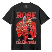 เสื้อยืดคอกลมNba - ROSE chicago เสื้อยืดผ้าฝ้าย แขนสั้น พิมพ์ลาย 30s s m - l - xl - xxl kaos Basketball distro kobe bryant stephen curry morant memphis chicago bulls bootleg michael Jordan สําหรับผู้ชาย ผู้หญิง S-5XL