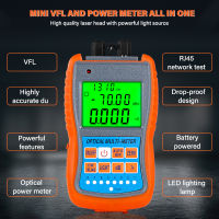 4 in1 Mini Optical Power Meter FTTH Handheld Fiber Optical Cable Test OPM -50~ 26-70~ 10dBm With Network TestLED Light