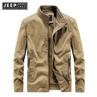 Jeep Spirit 1941 Estd เสื้อแจ็คเก็ตลำลองกลางแจ้งขนาดใหญ่ทรงหลวมใหม่