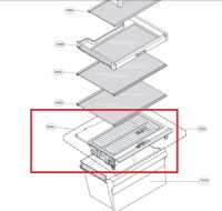 อะไหล่แท้ศูนย์/ชั้นใส่ผักอะไหล่ตู้เย็นแอลจี/Cover Assembly,Tray Vegetable/LG/ACQ86895608