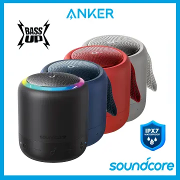 Anker Soundcore 3 Portable Bluetooth Speaker Stereo PartyCast Tech  IPX7,Black 
